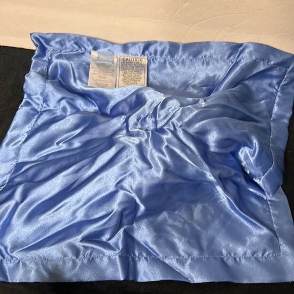 Disney Baby Lovey Security Blanket Plush Rattle Mickey Mouse Blue Car Satin Blue - Picture 7 of 7